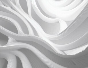 Canvas Print - white 3d abstract background