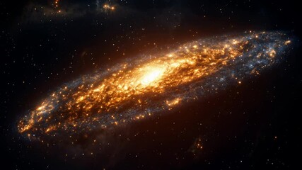 stunning view of a spiral galaxy glowing in the vastness of space