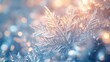 © Poter - Intricate frost patterns glisten in soft light during a winter morning. Generative AI