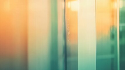 Modern fitting room mirror with colorful socks reflecting soft light and blurred background