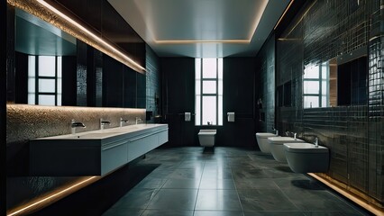 interior with bathroom