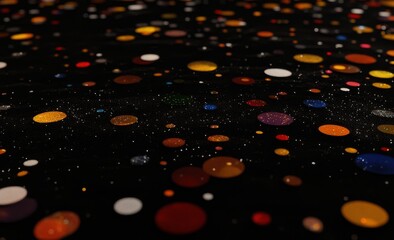 Wall Mural - data particles moving through neon strings in an information flow, depicted as a 3d illustration of 