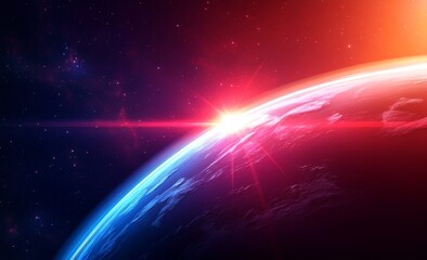 Wall Mural - a 3d illustration of the deep space concept, showcasing outer space and the speed of light