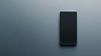 Aufkleber - Modern smartphone with blank screen on dark gray background.