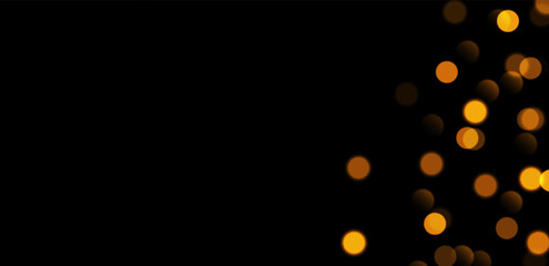 Wall Mural - golden bokeh, blurred background with sparkling lights, blurry glitter effect. bright soft abstract 