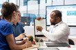 © DC Studio - Elderly couple consulting with a financial advisor to create a detailed retirement plan, focusing on savings, investments and ensuring a comfortable future. Life insurance and finances.