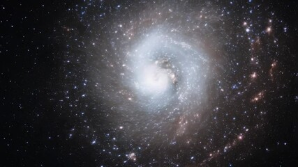 Wall Mural - Incredible View of a Spiral Galaxy Showcasing Vibrant Stars and Cosmic Clouds in Deep Space