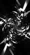 © StockWorld - Abstract Black and White Swirling Vortex Tunnel Image