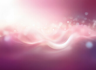 Wall Mural - serene abstract artwork featuring soft, flowing pink and white waves with a bokeh effect. the image 