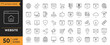 © twenty-icons - Website icon set. Containing web design, internet, content, SEO, server, homepage, e-commerce and more. Vector illustration
