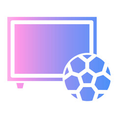 Poster - tv Gradient icon