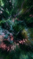 Wall Mural - Stellar Voyage Through Space Loop