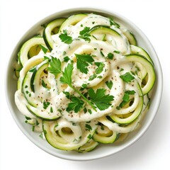 Wall Mural - zucchini topped with creamy cashew  