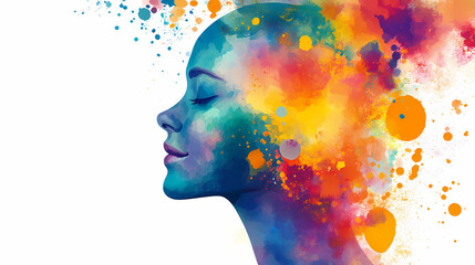 Wall Mural - mental creative health