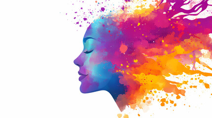 Wall Mural - mental creative health