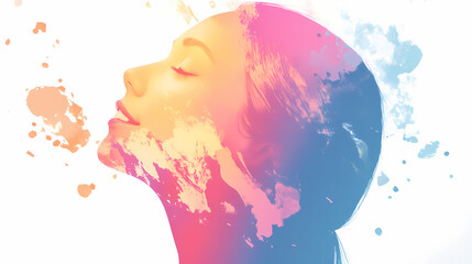 Wall Mural - mental creative health