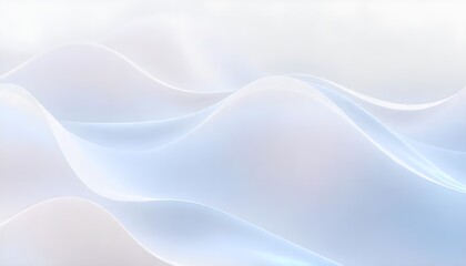 Poster - Ethereal abstract waves flowing gracefully in soft pastel colors, creating a serene and dreamlike visual with smooth, fluid motion
