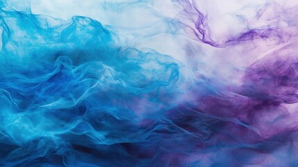 Wall Mural - a mesmerizing blend of blue and purple waves creates a dynamic abstract pattern that evokes feelings