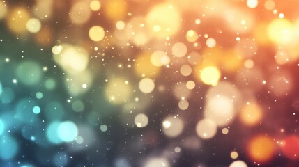 Wall Mural - bokeh lights blend seamlessly to form an enchanting abstract background filled with vibrant colors a