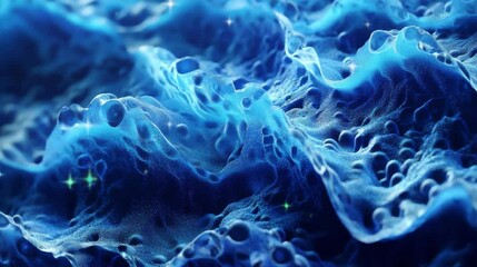 Wall Mural - Abstract blue fractal background