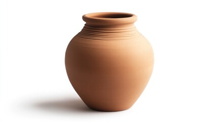 Wall Mural - Clay Pot Isolated on White Background