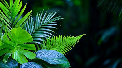 Canvas Print - Lush Tropical Foliage