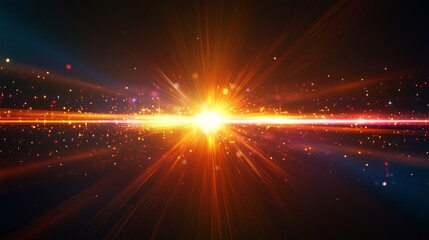 Wall Mural - Lens flare effects for overlay design
