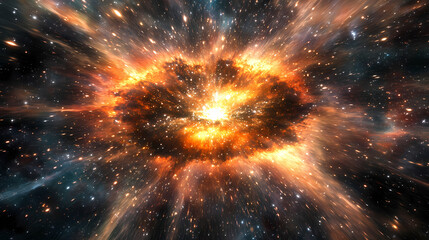 Wall Mural - flight stars speed light