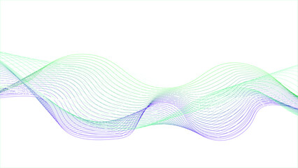 Wall Mural - abstract colorful wavy lines on white background. modern colorful wavy lines pattern design element.