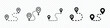 © marufpro555777 - Route Optimization line icon, Route icon between two points with dotted path and location pin. Route location icon