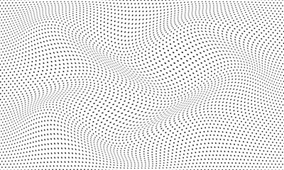 abstract black polka dot wave pattern perfect for background.