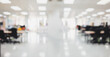 © Ton Photographer4289 - Abstract blurred white office room background with bokeh lights at office interior.