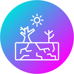 Sticker - Desertification Icon