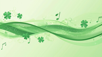 abstract floral background , st patrick day background