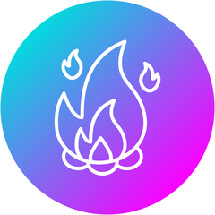 Poster - Flame Icon