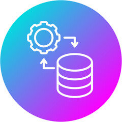 Canvas Print - Data Integration Icon