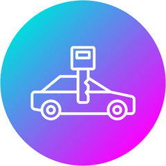 Sticker - Automotive locksmith Icon