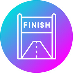 Poster - Finish Line Icon