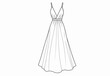 © Eliane - Trendy Sleeveless Strappy Dress with V-Neckline and Flared A-Line Design - Perfect for Spring and Summer Fashion Collections