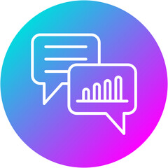 Canvas Print - Speech Analytics Icon