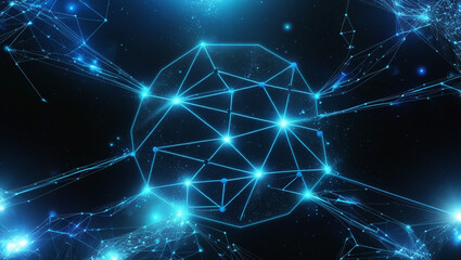 abstract blue background with stars