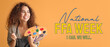 © Pixel-Shot - Beautiful female African-American artist on color background