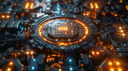 Futuristic Tech Circuitry