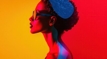 Wall Mural - Electric Minimalism, a dynamic blend of vibrant colors and modern design, perfect for cutting-edge web experiences and sleek style sheets.