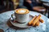 Spanish café con leche morning