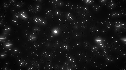 neon stars racing and zooming through space universe galaxy astronomy 3d animation on gradient backg