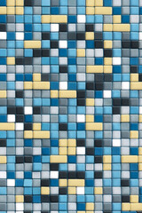 Wall Mural - blue mosaic background