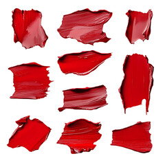 set of red strokes