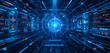 © Brother Stocks - Futuristic Digital Data Tunnel Interface Showing Complex Information