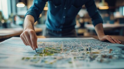 Detailed planning session for urban development project
